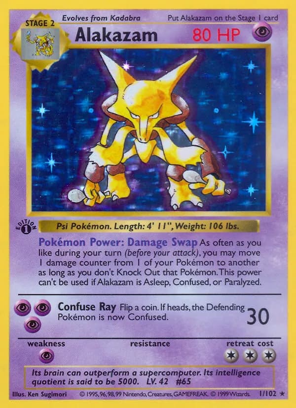 Alakazam 1/102, Base Set