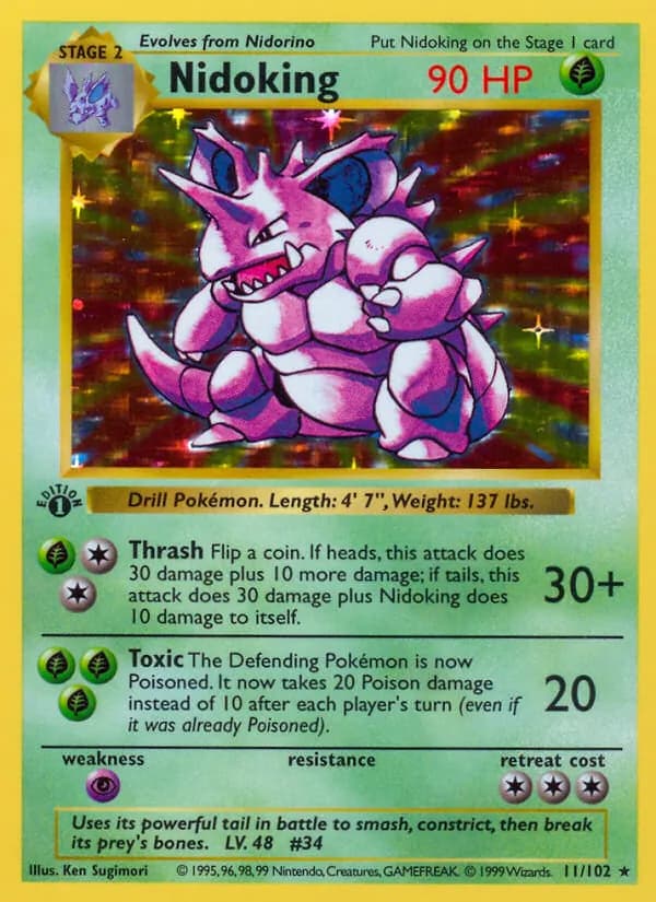 Nidoking 11/102, Base Set