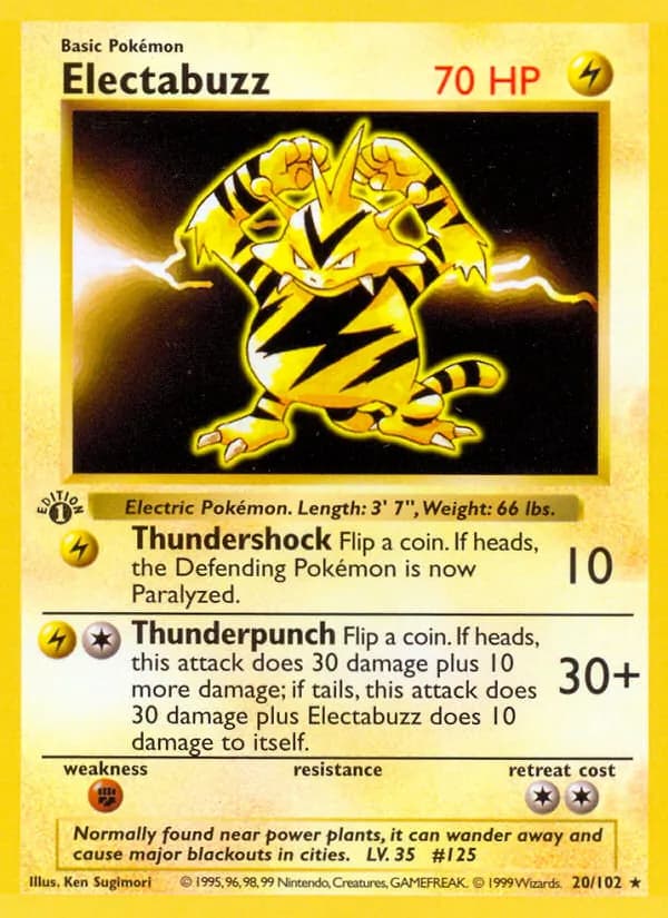 Electabuzz 20/102, Base Set