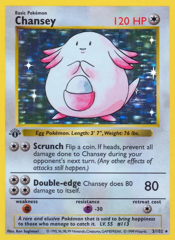 Chansey 3/102, Base Set
