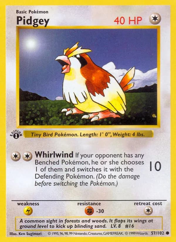 Pidgey 57/102, Base Set