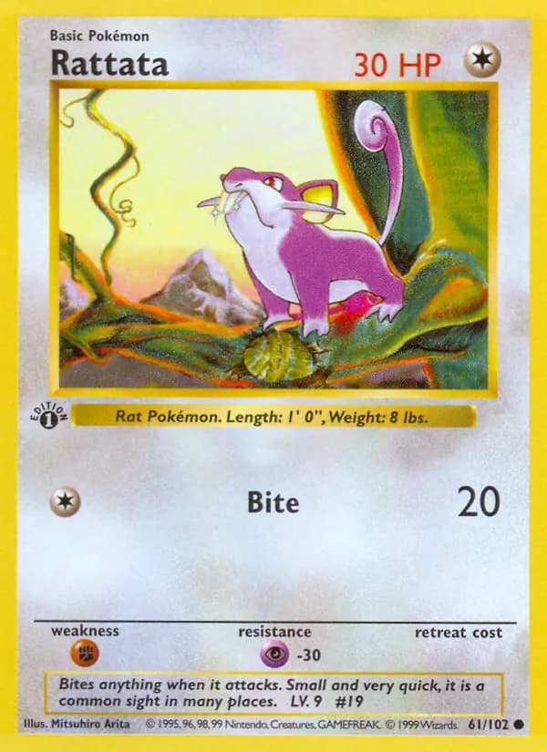 Rattata 61/102, Base Set