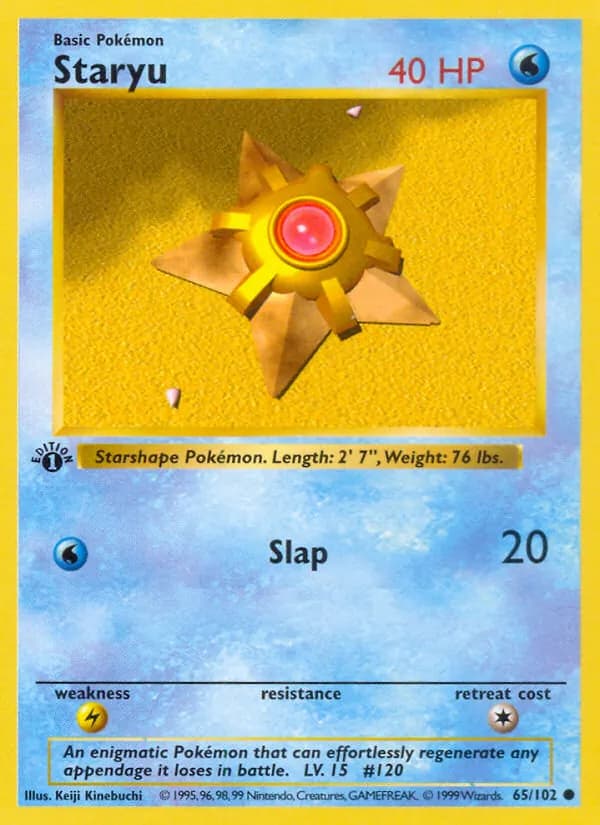 Staryu 65/102, Base Set