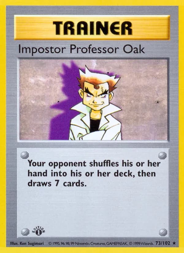 Impostor Professor Oak 73/102, Base Set