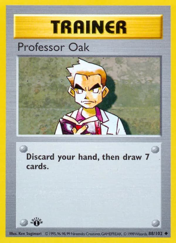Professor Oak 88/102, Base Set