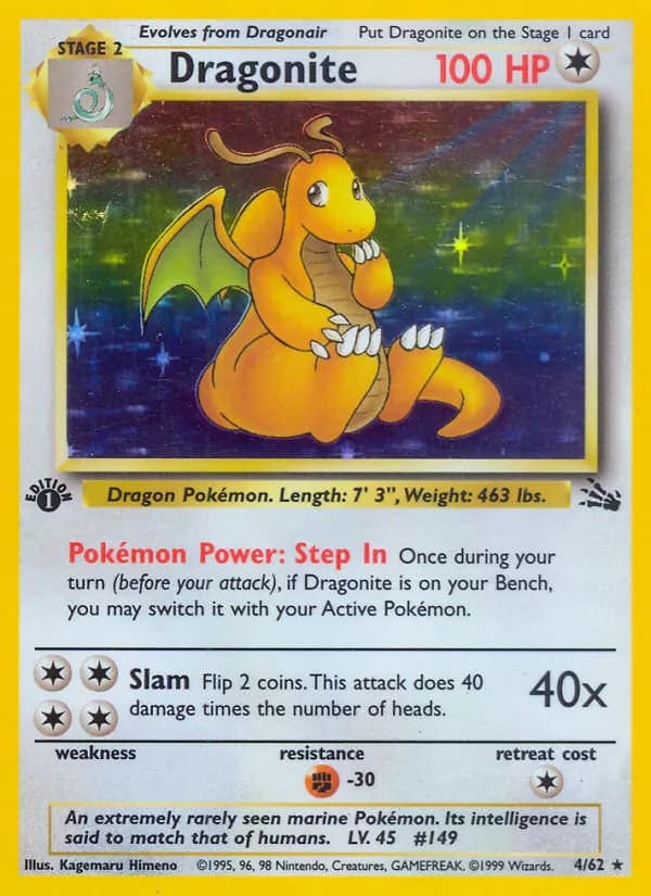 Dragonite 4/62, Fossil