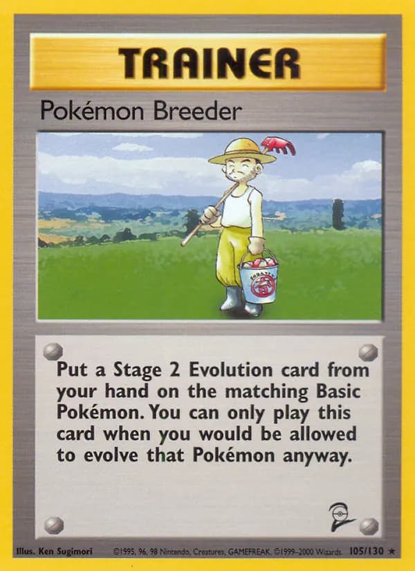 Pokémon Breeder 105/130, Base Set 2