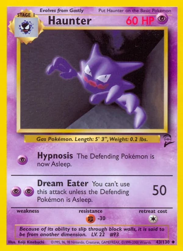 Haunter 43/130, Base Set 2