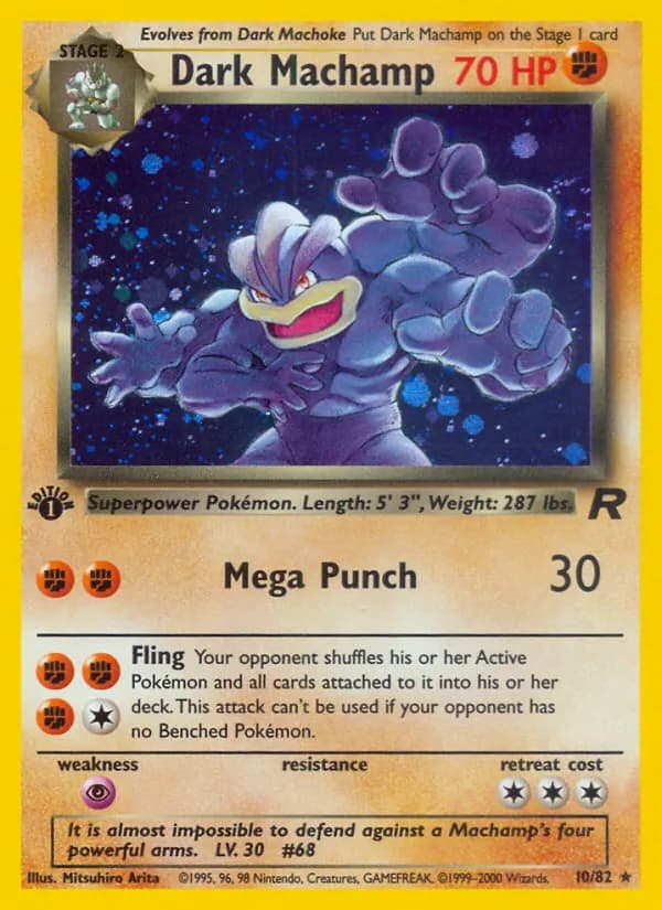 Dark Machamp 10/82, Team Rocket