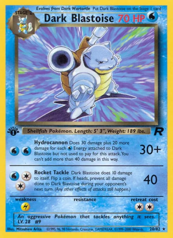 Dark Blastoise 20/82, Team Rocket