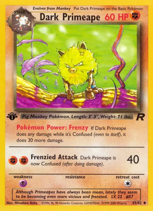 Dark Primeape 43/82, Team Rocket
