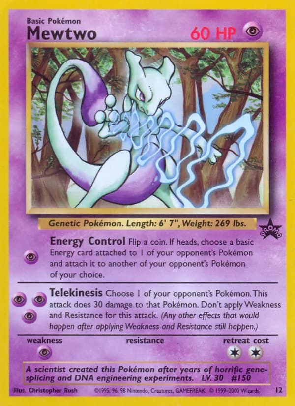 Mewtwo 12/53, Wizards Black Star Promos