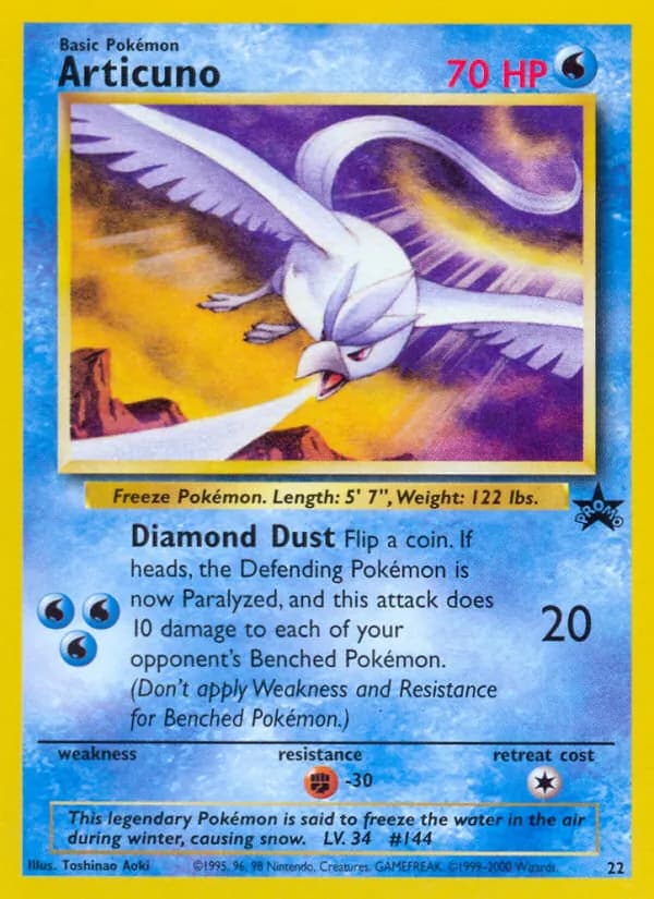 Articuno 22/53, Wizards Black Star Promos
