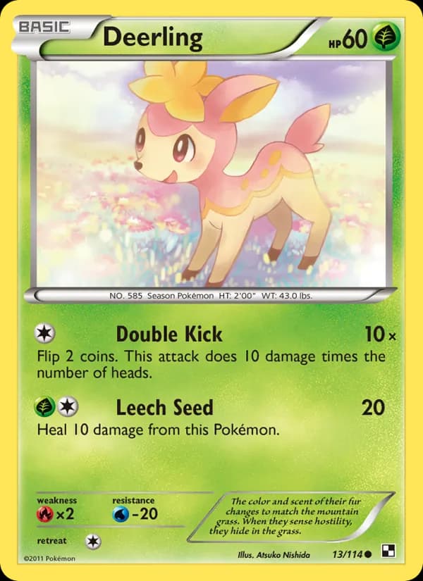 Deerling 13/114, Black & White
