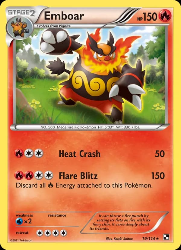Emboar 19/114, Black & White