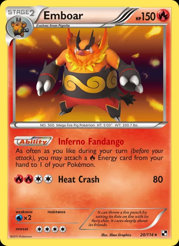 Emboar 20/114, Black & White