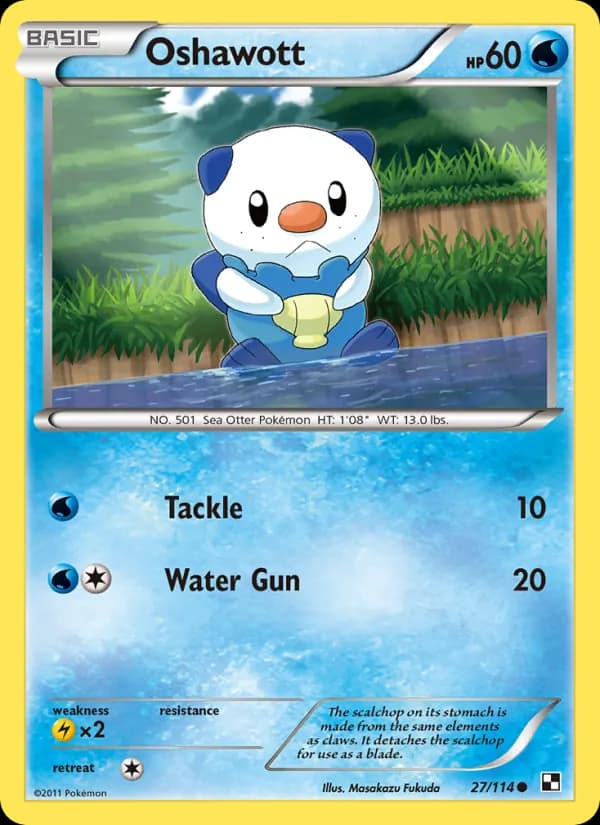 Oshawott 27/114, Black & White