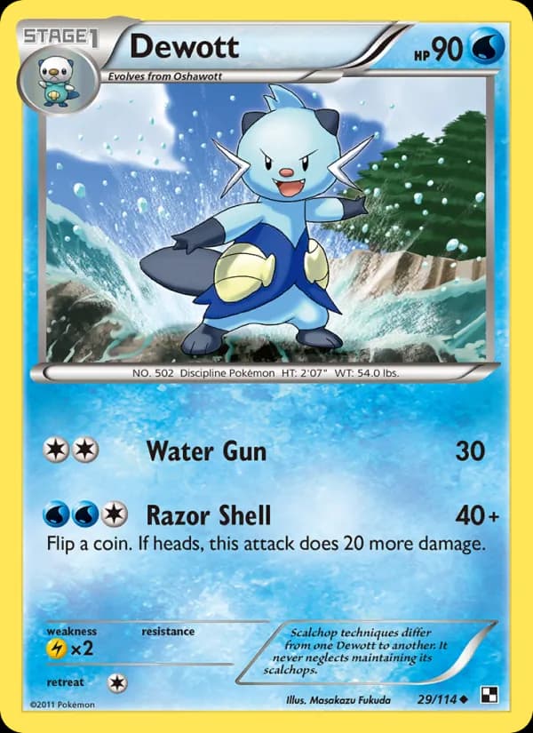 Dewott 29/114, Black & White