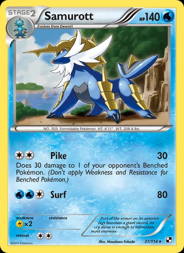 Samurott 31/114, Black & White