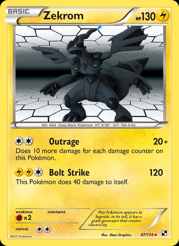 Zekrom 47/114, Black & White