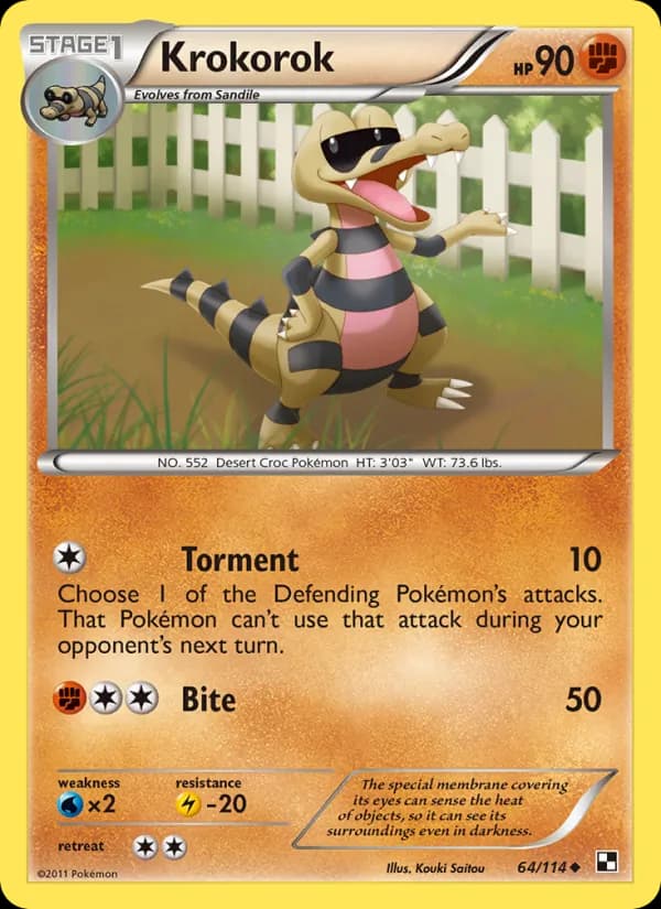 Krokorok 64/114, Black & White