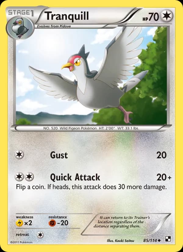 Tranquill 85/114, Black & White