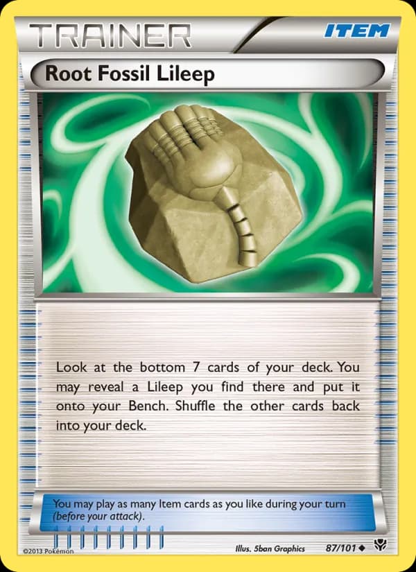 Root Fossil Lileep 87/101, Plasma Blast