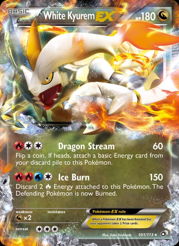 White Kyurem-EX 101/113, Legendary Treasures