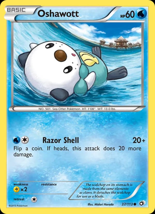Oshawott 37/113, Legendary Treasures