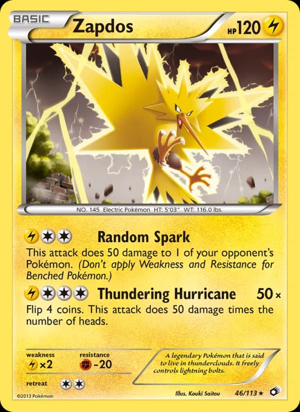 Zapdos 46/113, Legendary Treasures