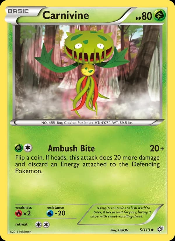 Carnivine 5/113, Legendary Treasures