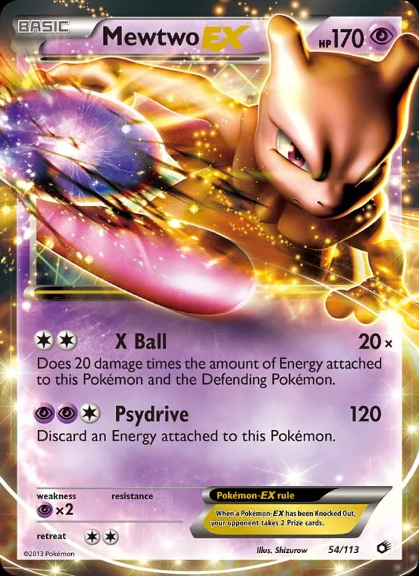 Mewtwo-EX 54/113, Legendary Treasures