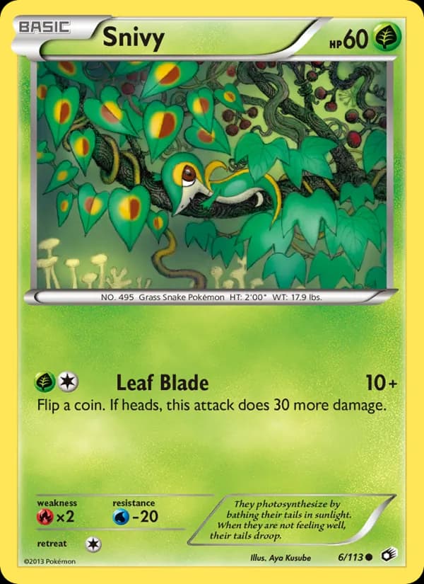 Snivy 6/113, Legendary Treasures