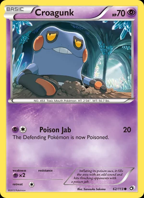 Croagunk 62/113, Legendary Treasures