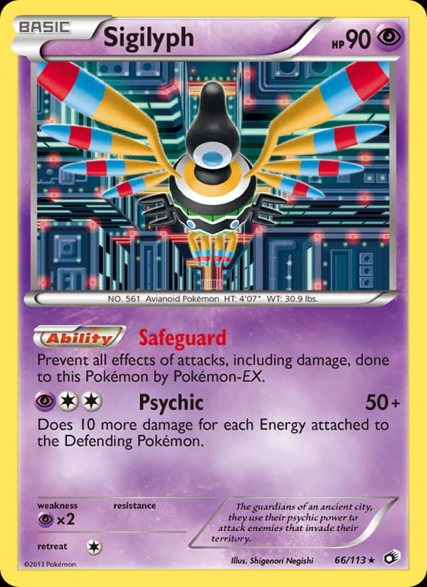 Sigilyph 66/113, Legendary Treasures