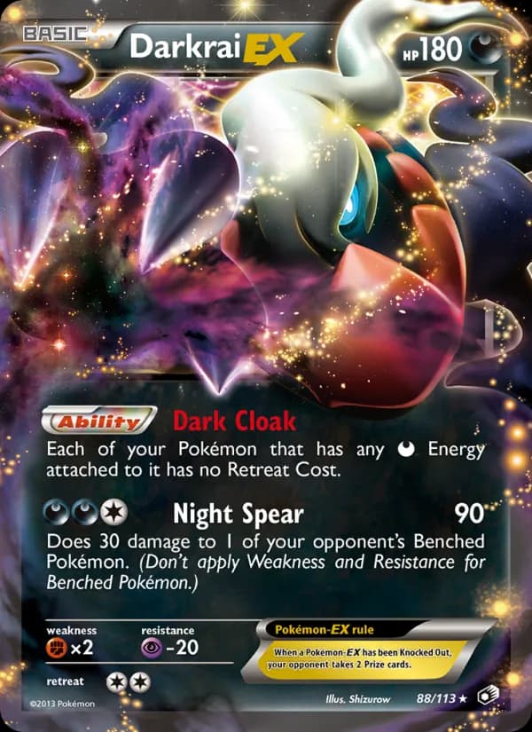 Darkrai-EX 88/113, Legendary Treasures