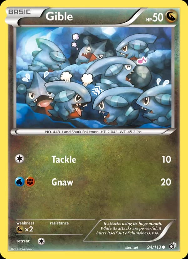 Gible 94/113, Legendary Treasures