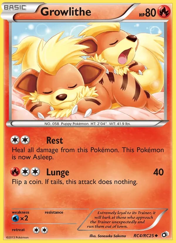 Growlithe RC4/113, Legendary Treasures