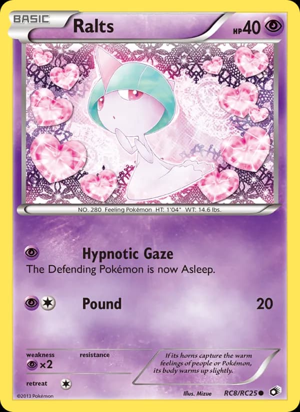 Ralts RC8/113, Legendary Treasures