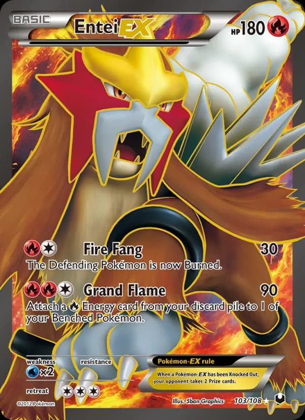 Entei-EX 103/108, Dark Explorers