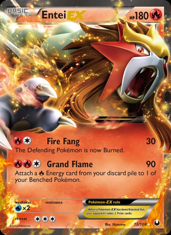 Entei-EX 13/108, Dark Explorers
