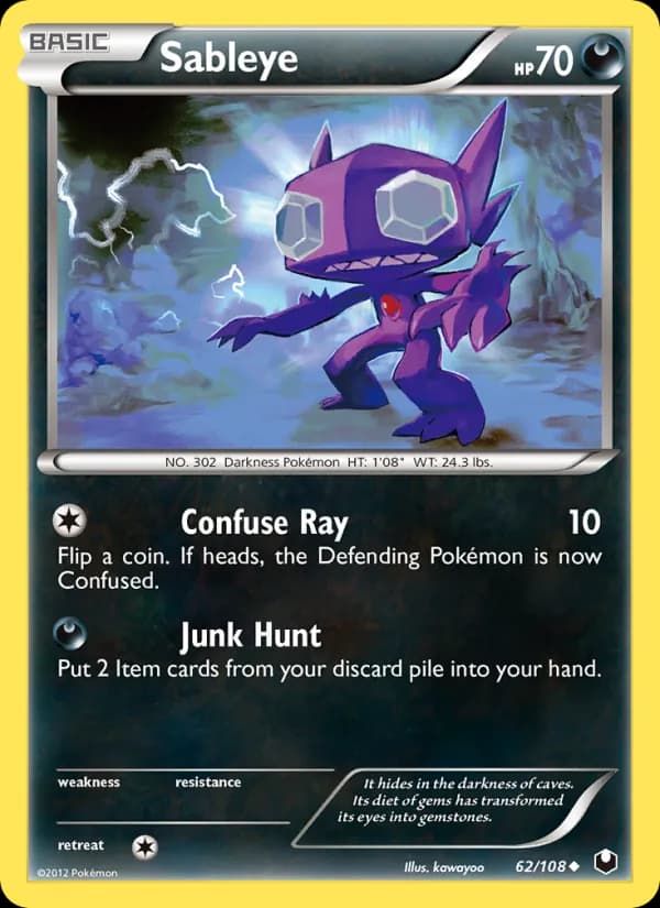 Sableye 62/108, Dark Explorers
