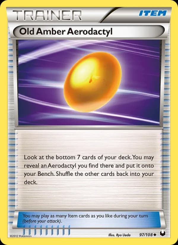 Old Amber Aerodactyl 97/108, Dark Explorers