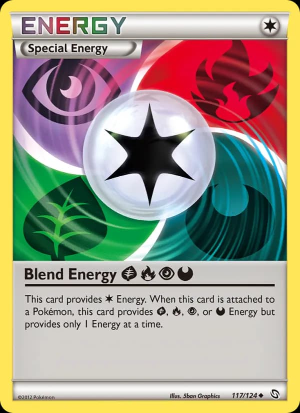 Blend Energy Grass Fire Psychic Darkness 117/124, Dragons Exalted
