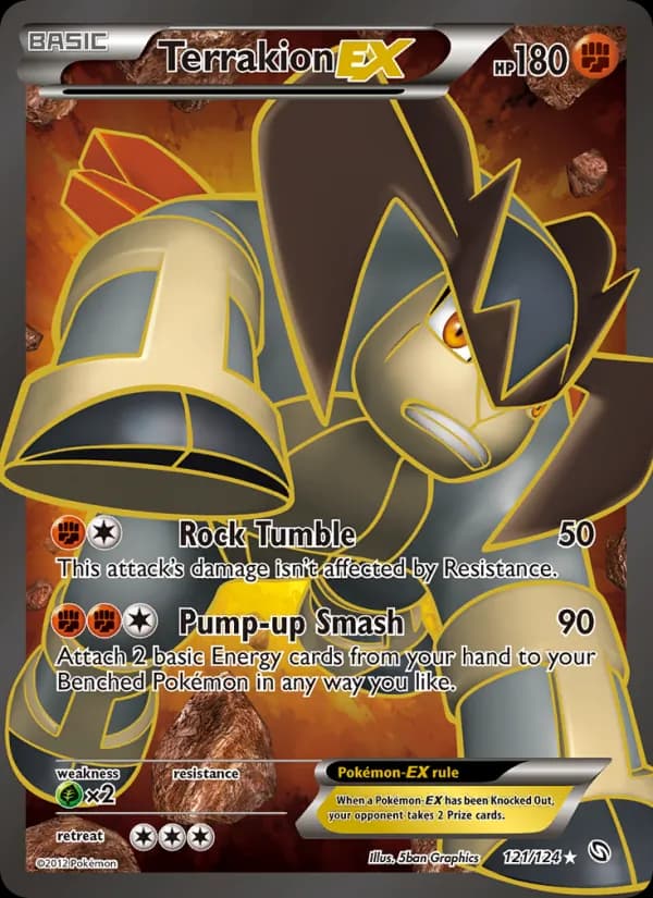 Terrakion-EX 121/124, Dragons Exalted