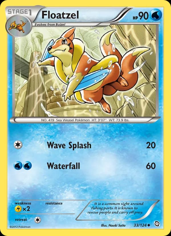 Floatzel 33/124, Dragons Exalted