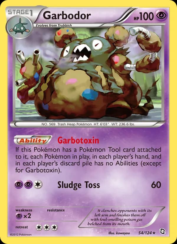 Garbodor 54/124, Dragons Exalted