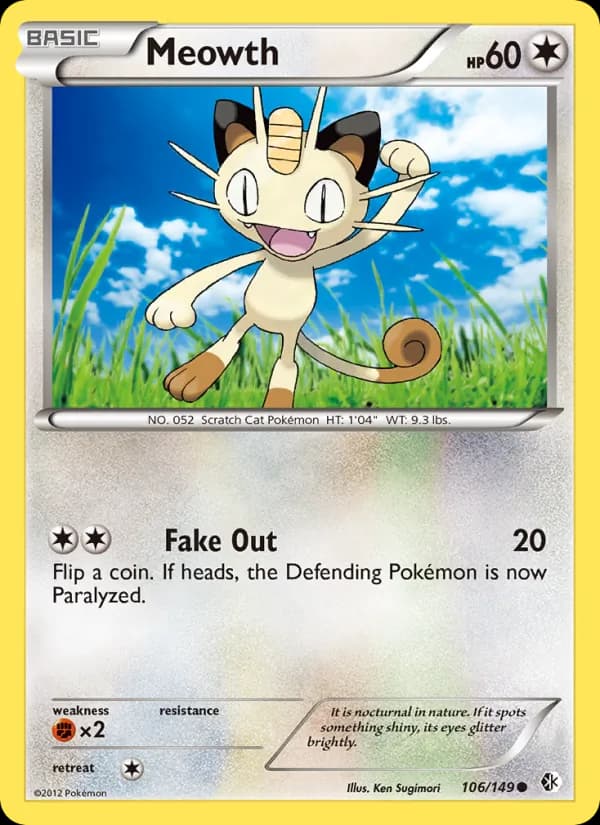 Meowth 106/149, Boundaries Crossed