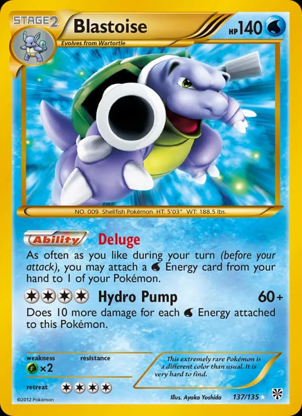 Blastoise 137/135, Plasma Storm