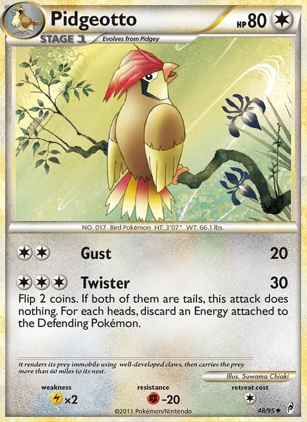 Pidgeotto 48/95, Call of Legends